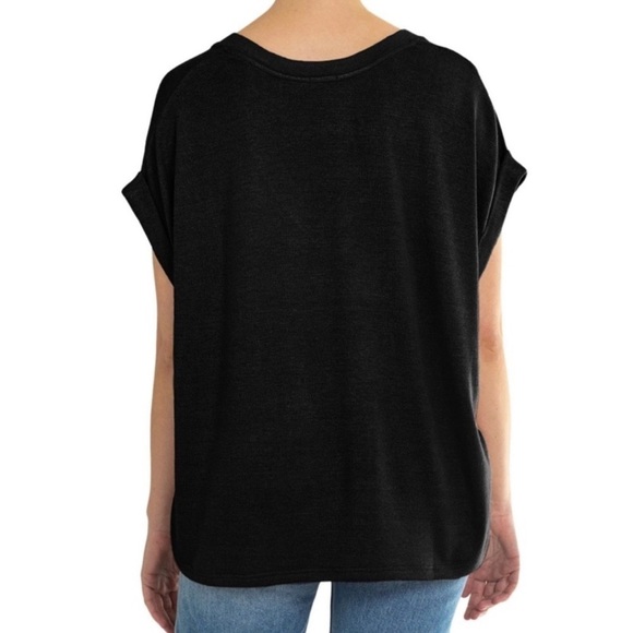 Mod Ref - Women's Short Sleeve Sweater V-Neck Black - XL - Picture 10 of 13